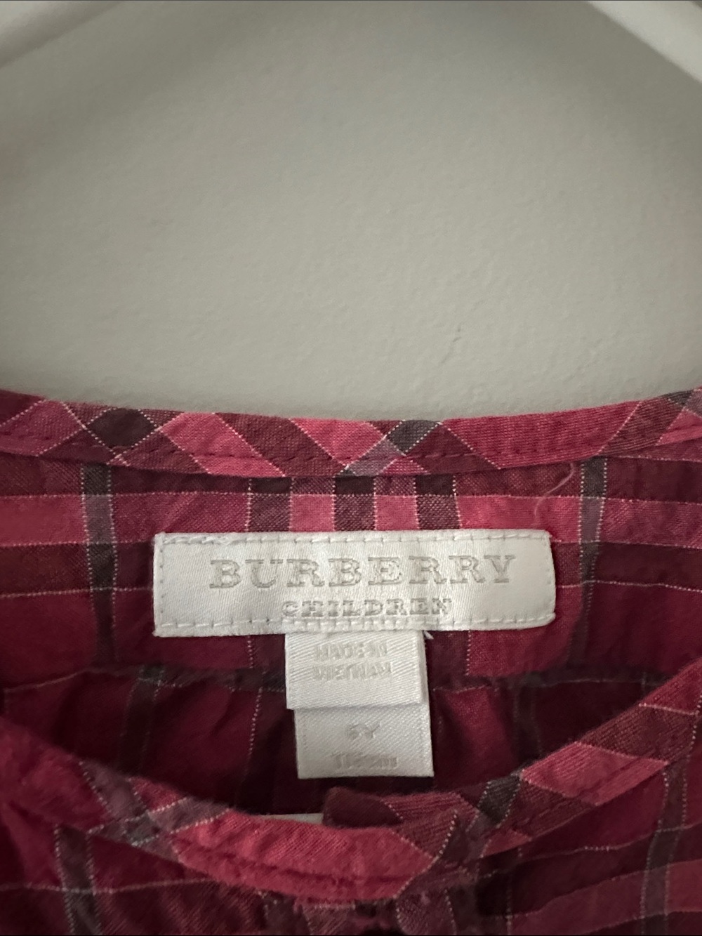 Burberry Red Button Down - Picture 2 of 6